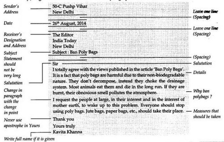 CBSE Class 10 English Letter Writing Letter To Editor Class 10 